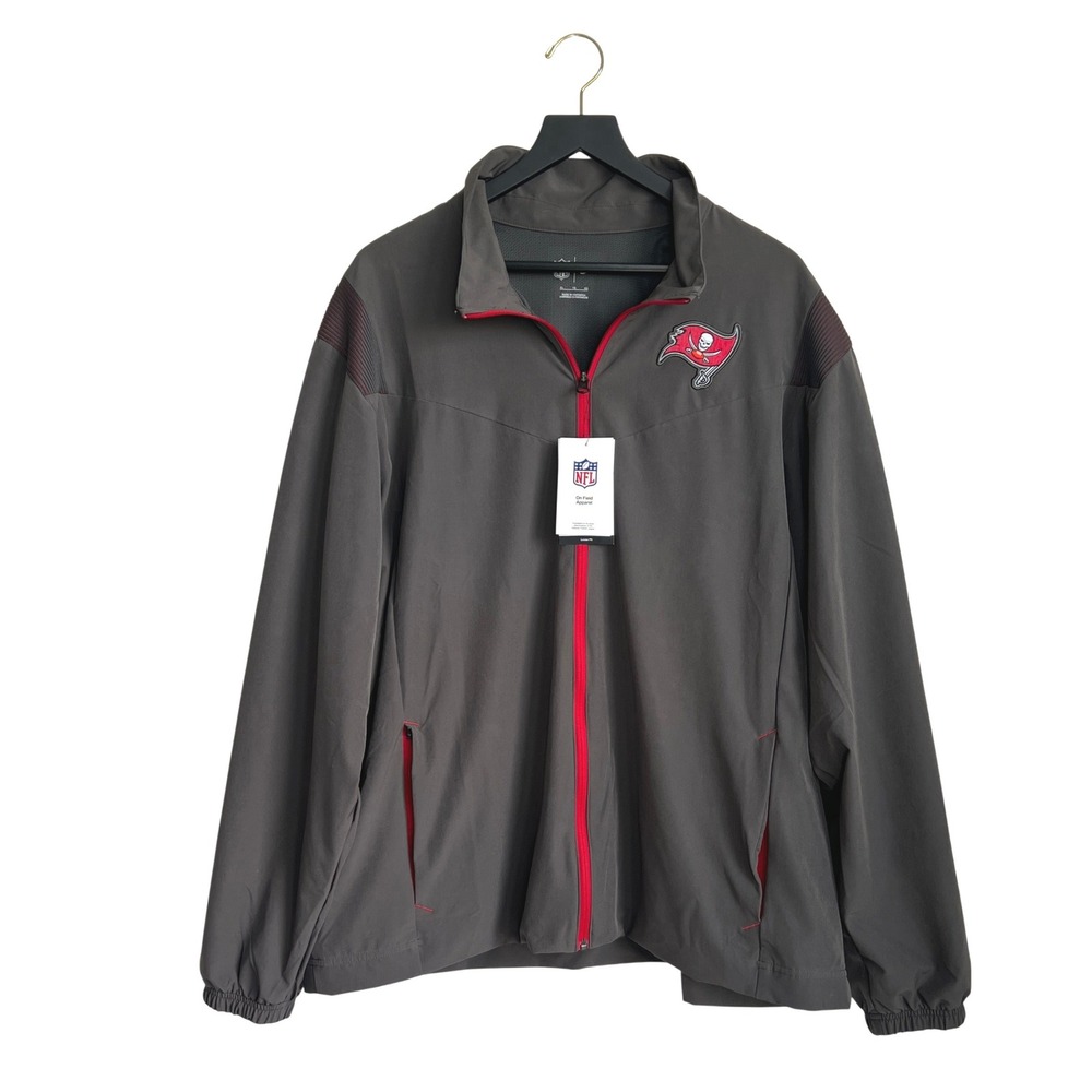 Tampa Bay Buccaneers Nike NFL On Field Lightweight‎ Collar Zip Up Jacket XL
